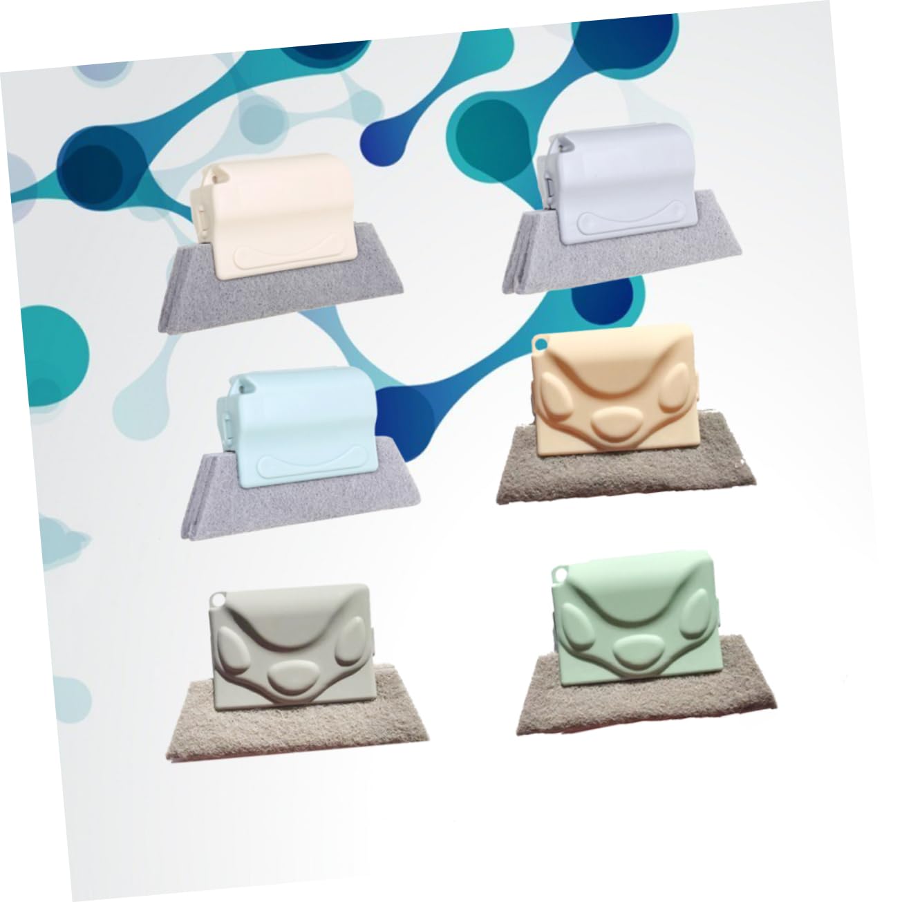 Beaupretty Home Cleaning Essential 6 Pezzi Set Di Spazzole Per La Pulizia Delle Scanalature Fessura Per Finestre E Spazzola Per Una Facile Rimozione Delle Macchie Casuale