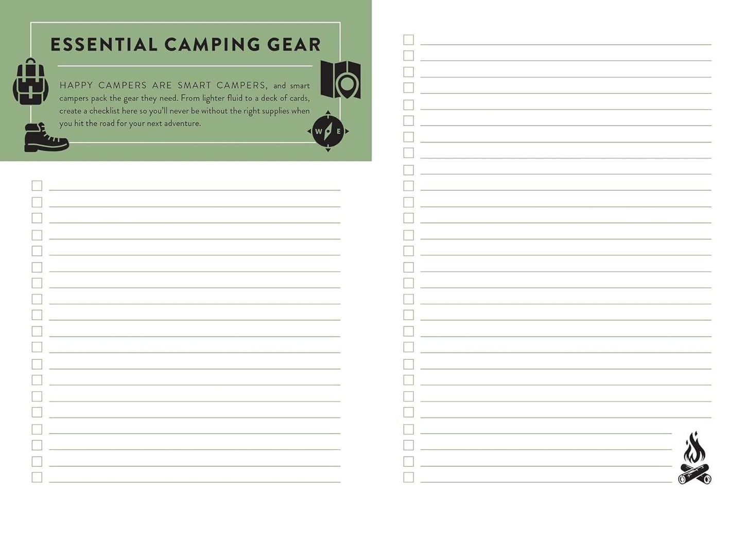 The Camper's Journal (Outdoor Journal; Camping Log Book; Travel Diary)