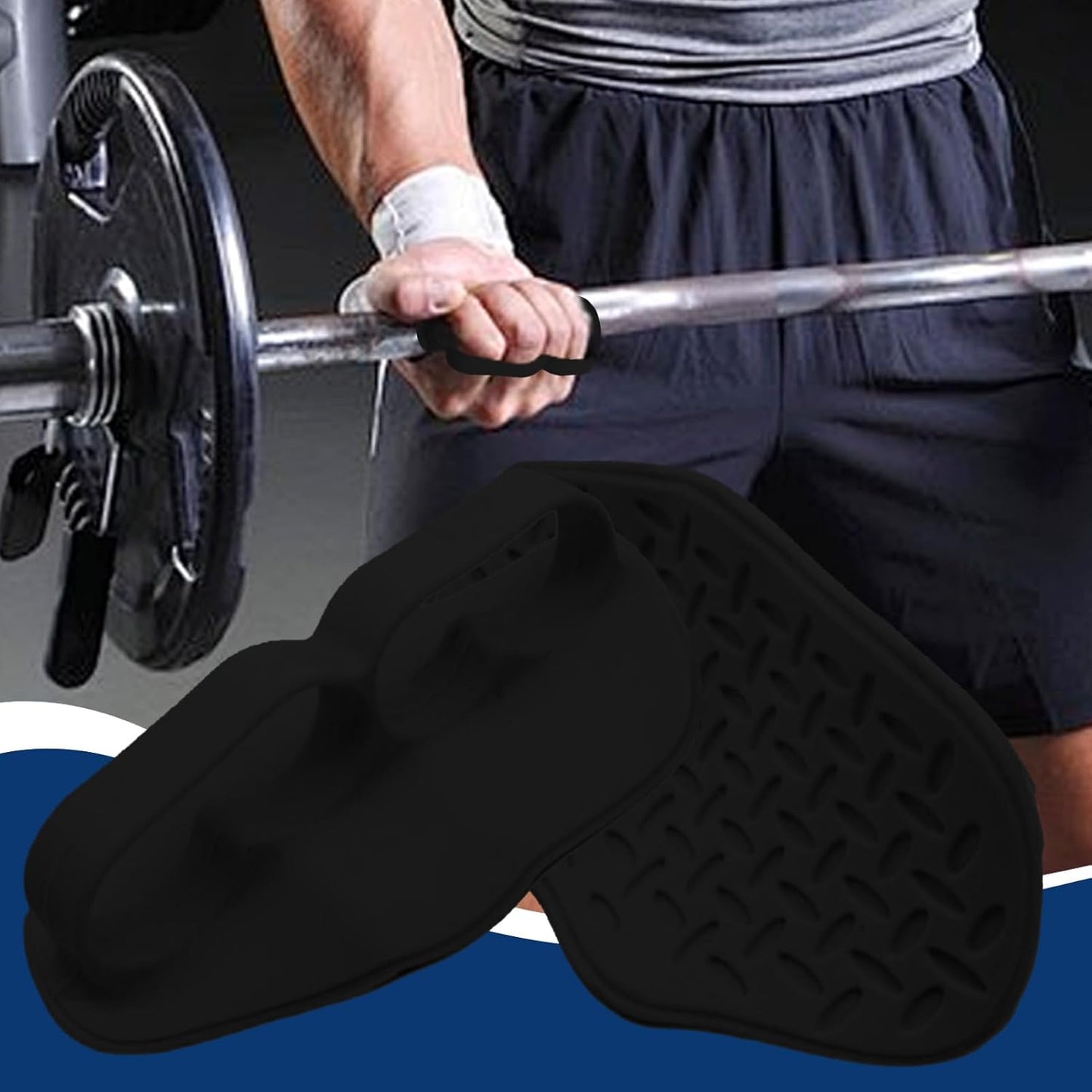 Workout Gloves - Weight Lifting Gloves - Full Palm Protection - Fingerless Hand Lifting Grips For Gym, Ergonomic Anti-Slip Workout Grips For Palm Protection Training Fitness Bodybuilding CrossFit