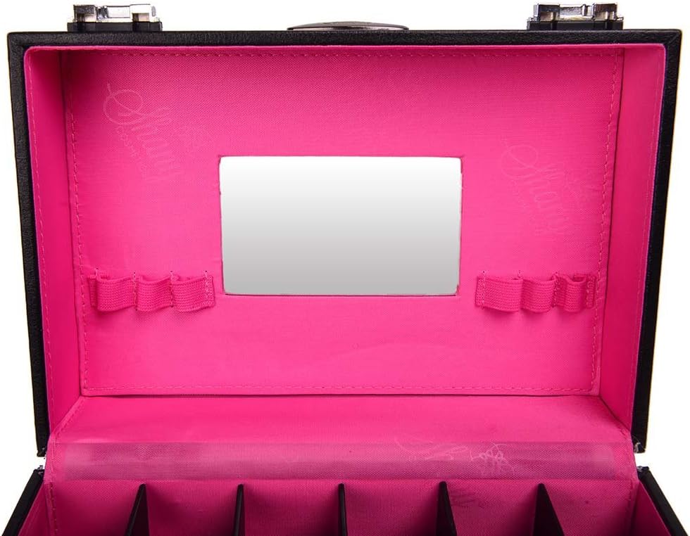 SHANY Color Matters - Nail Accessories Organizer and Makeup Train Case - Black