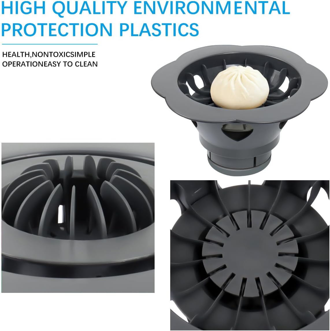 Baozi Maker Machine,6.57" Dumpling Momo Maker Mold Plastic Kitchen Gadget Tool Homemade Bao Buns Preparation Culinary Exploration Ease of Use Cleaning