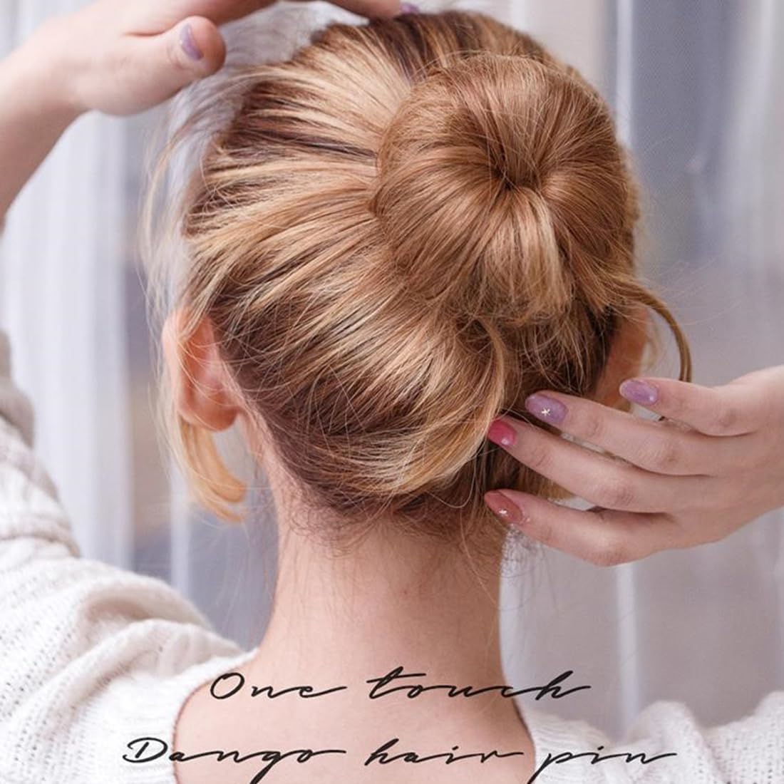 2 Pieces Easy Hair Buns, French Twist Hair Accessories Donuts Magic Bun Maker for Girls and Women