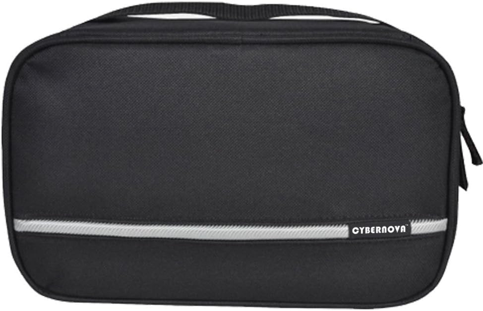 CYBERNOVA Multi-Functional Waterproof Compact Hanging Cosmetic Travel Bag Toilet Bag Toiletry Bag Washbag Organizer Kits/Cosmetic Pouch/Personal Care Hygiene Purse (Black)