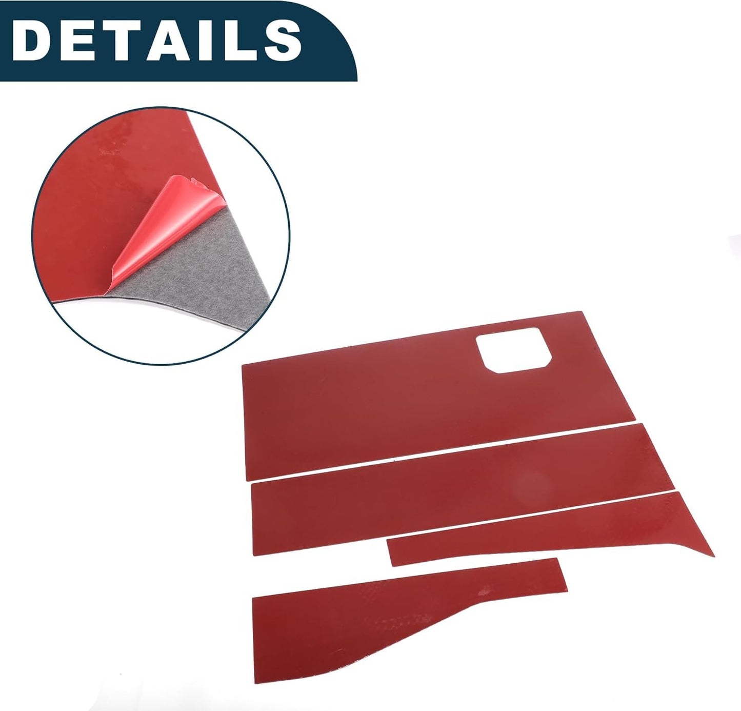 TUCKBOLD Passenger Side Glove Box Panel Sticker Cover for Toyota Tundra Sequoia 2022-2024 Interior Trim Decal Decoration Accessories Carbon Fiber Black 1Set