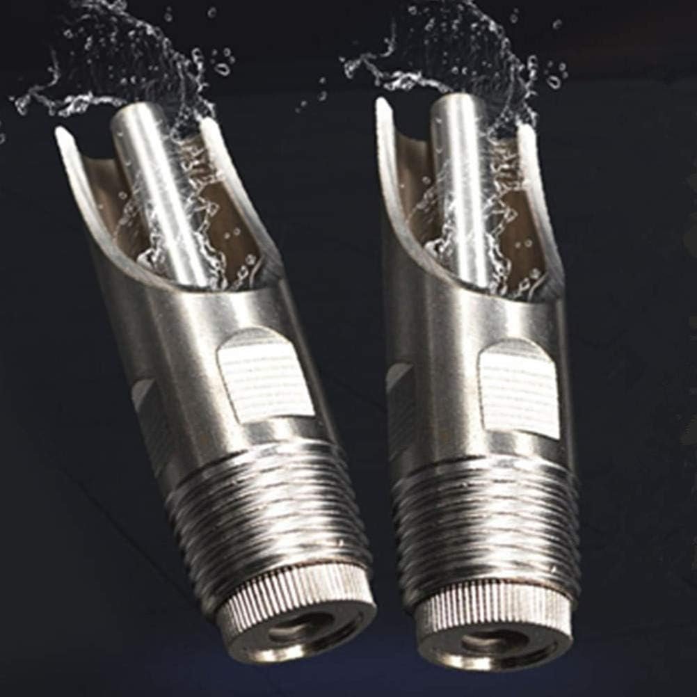 Pack of 10 Automatic Pig Nipple Drinker NPT 1/2" Pig Nipple Drinker Pig Nipple Waterer Stainless Steel Hog Waterer Nipple Drinker for Barrel Kit for Sows Piglets Drinking