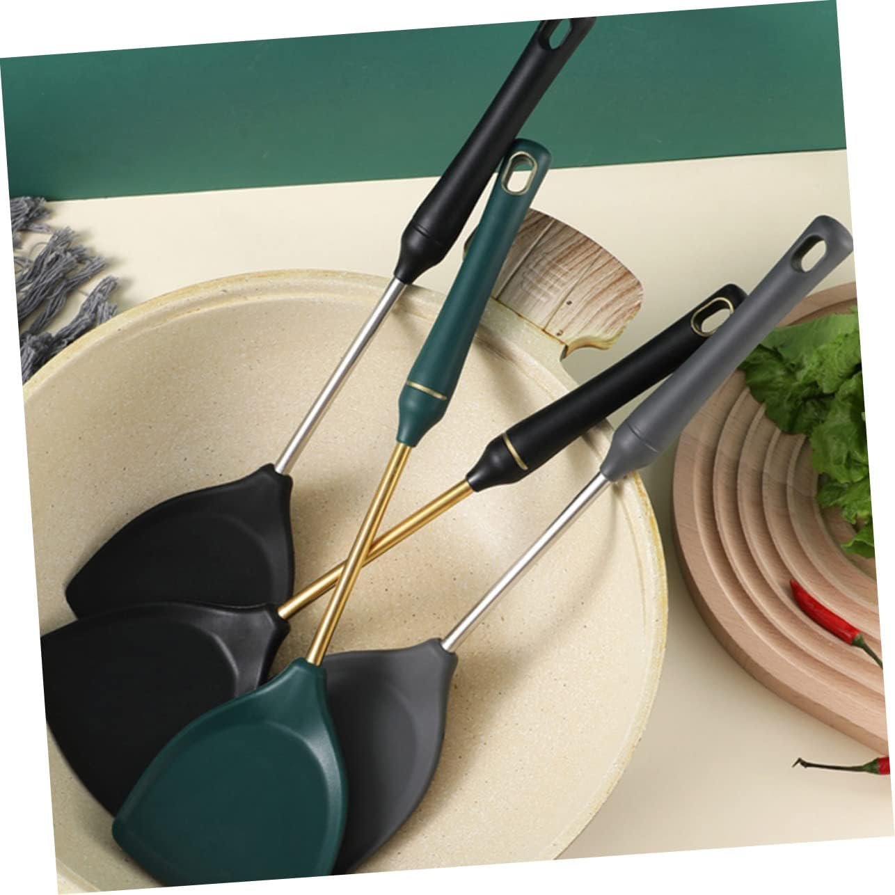 MAGICLULU Pala in Silicone Antiaderente Utensile da Cucina Gadget da Cucina Spurtles