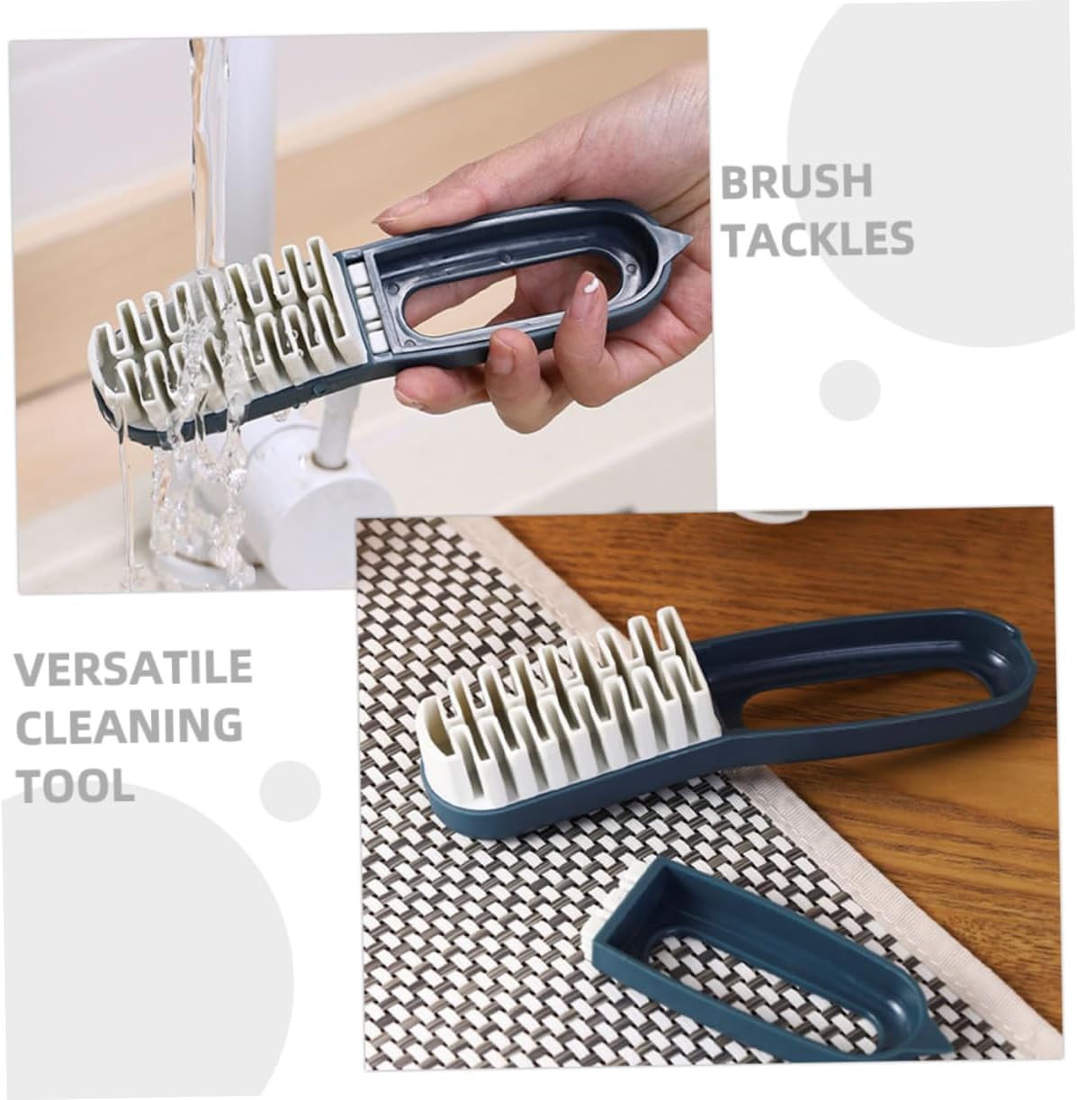 Garneck Multi Functional Shoe Cleaning Brush Soft Bristles for Efficient Stain Removal Compact Design for for Shoes Essential Household Cleaning Tool
