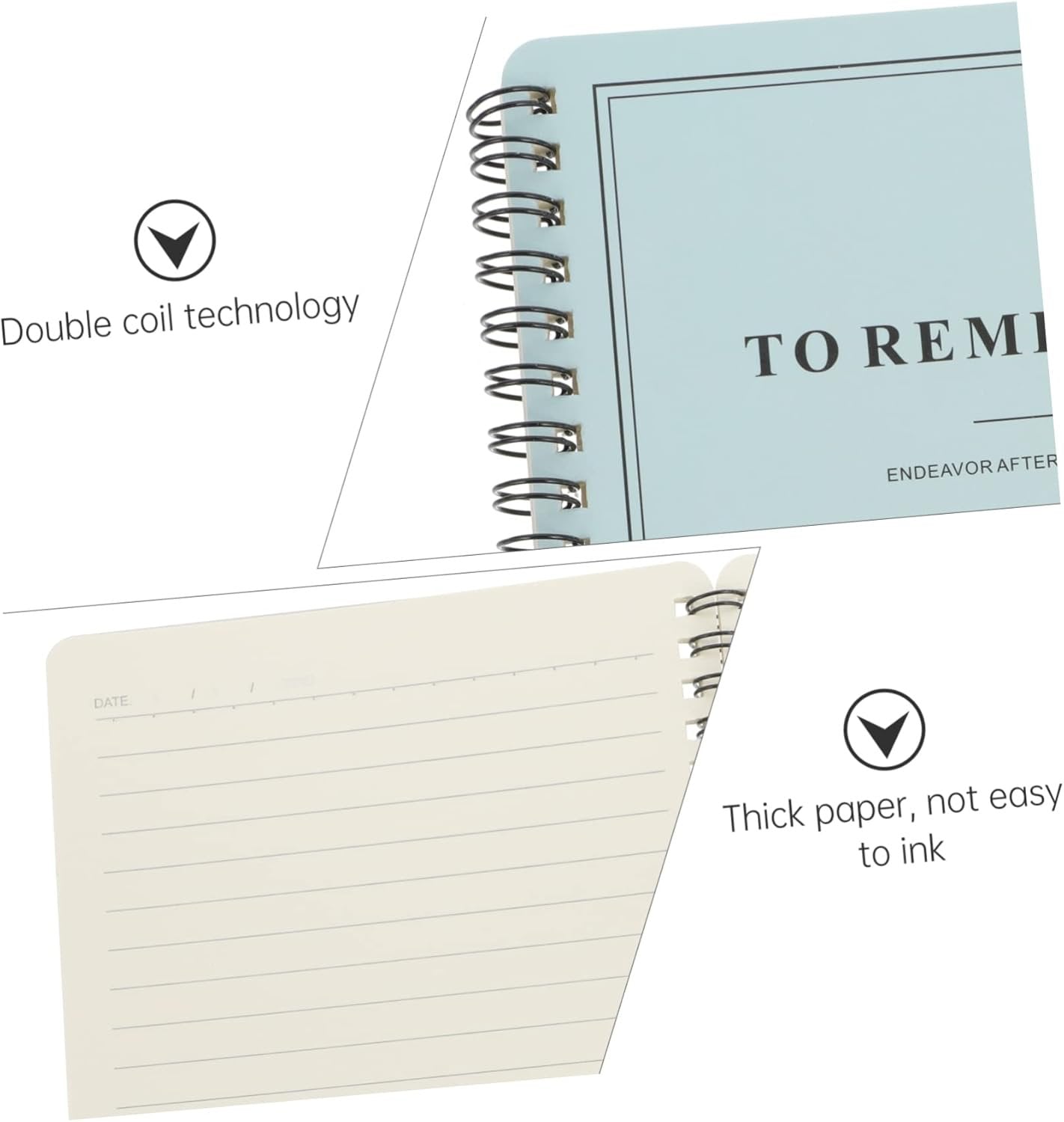 Gogogmee 8 pcs Multipurpose Scrapbooks Spiral A Home Journals Legal Notepads Handbooks Planner Notes Subject Notebooks Coil Wirebound Bound for Student Stationery Writing Office Memo