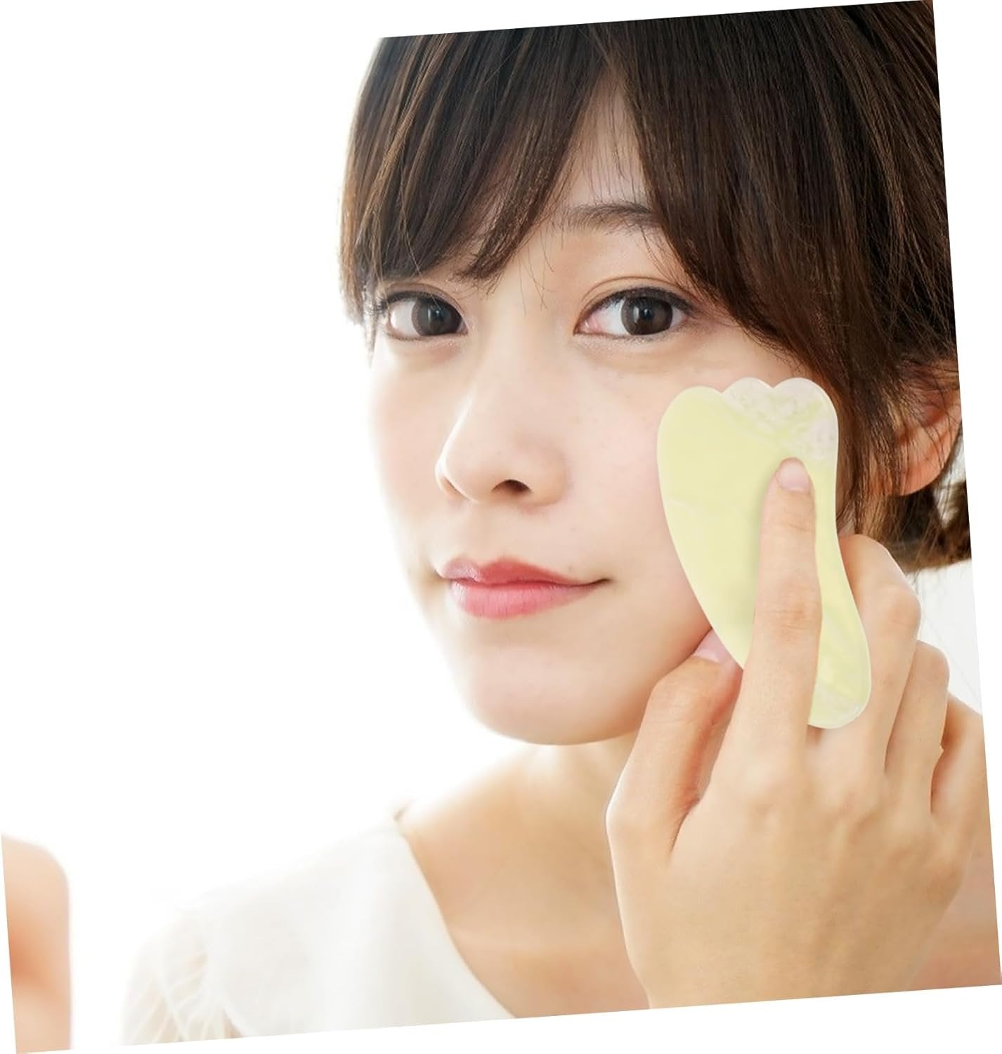 HOLIDYOYO 1Pc Jade Plate for Facial Massage Lightweight and Compact Massage Tool for Women for Tension Reduce