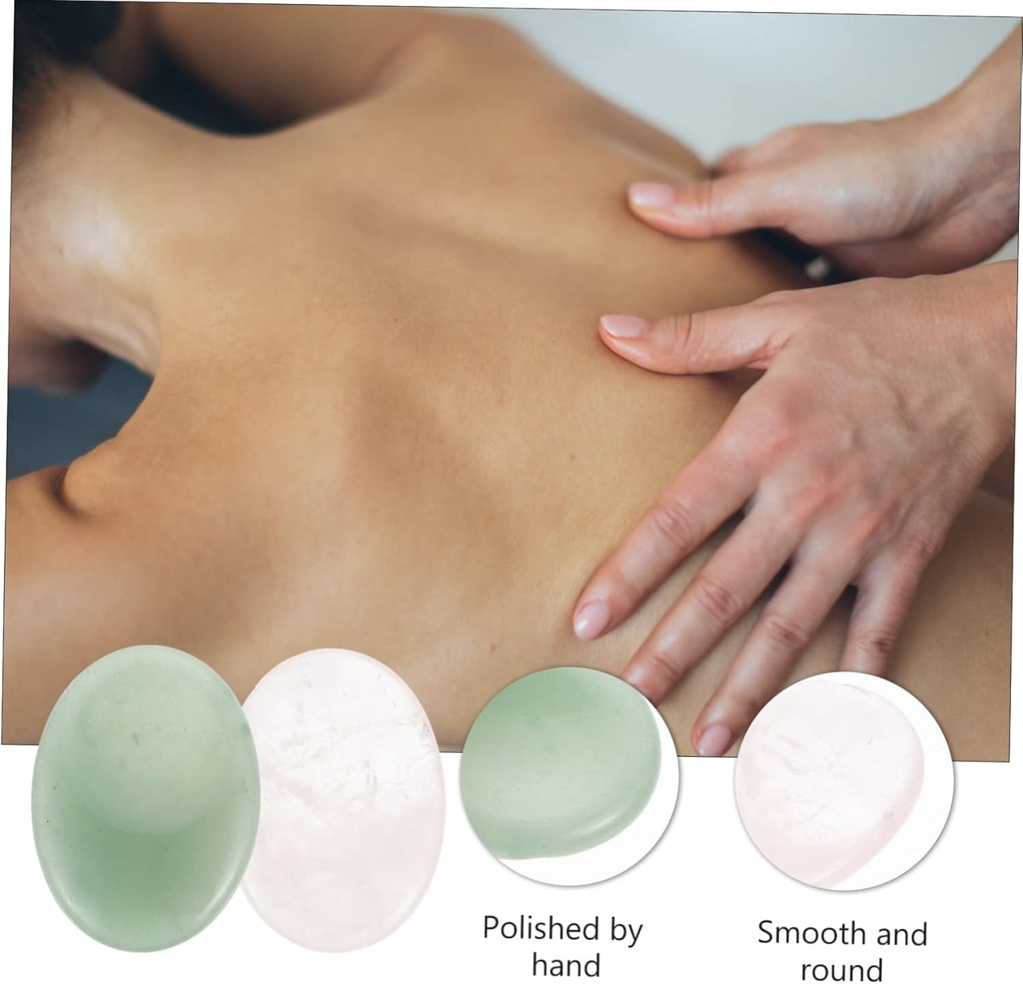 SHERCHPRY 2 Pezzi Pietra del massaggio facciale scolpire il viso massaggiatore viso facciale palma Raschiatura strumento Gua sha Massager massaggiatore per il corpo roccia della tigre