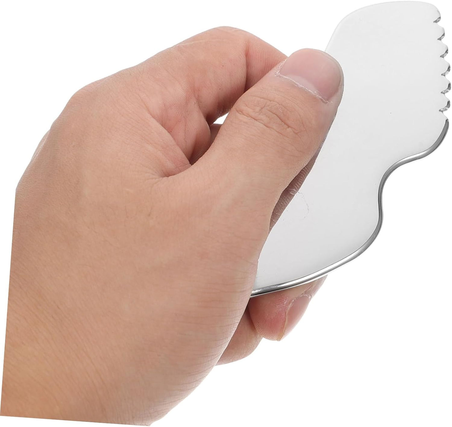 PACKOVE Tool Stainless Steel Facial Sculpting and Scraping Massage Tool for Neck and Eyes Portable Hand