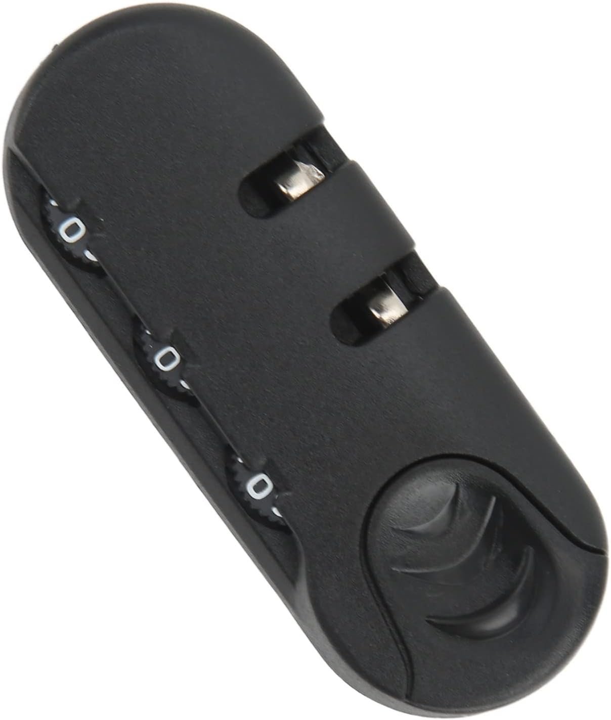Luggage Lock 3 Digits Zinc Alloy Lock Catch Plastic Frosted Appearance Black Suitcase Password Security Lock for Travel