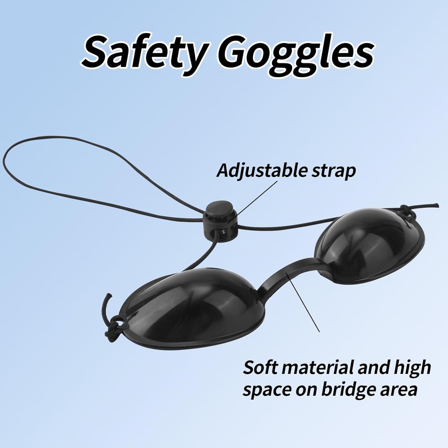 BOXOB 2 Pairs Protective Goggles for Red Light Eye Protection, Tanning Bed Goggles Tanning Glasses Eyewear for Sunbathing IPL LED Light Process