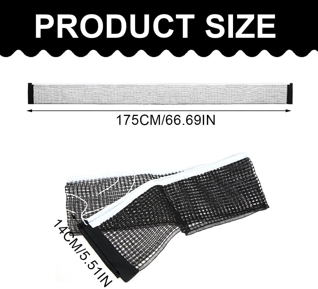 1PCS Black Table Tennis Net,Polyester Table Tennis Net,Table Tennis Net Replacement,Table Tennis Net Table Accessories,Folding Table Tennis Net for Indoor and Outdoor