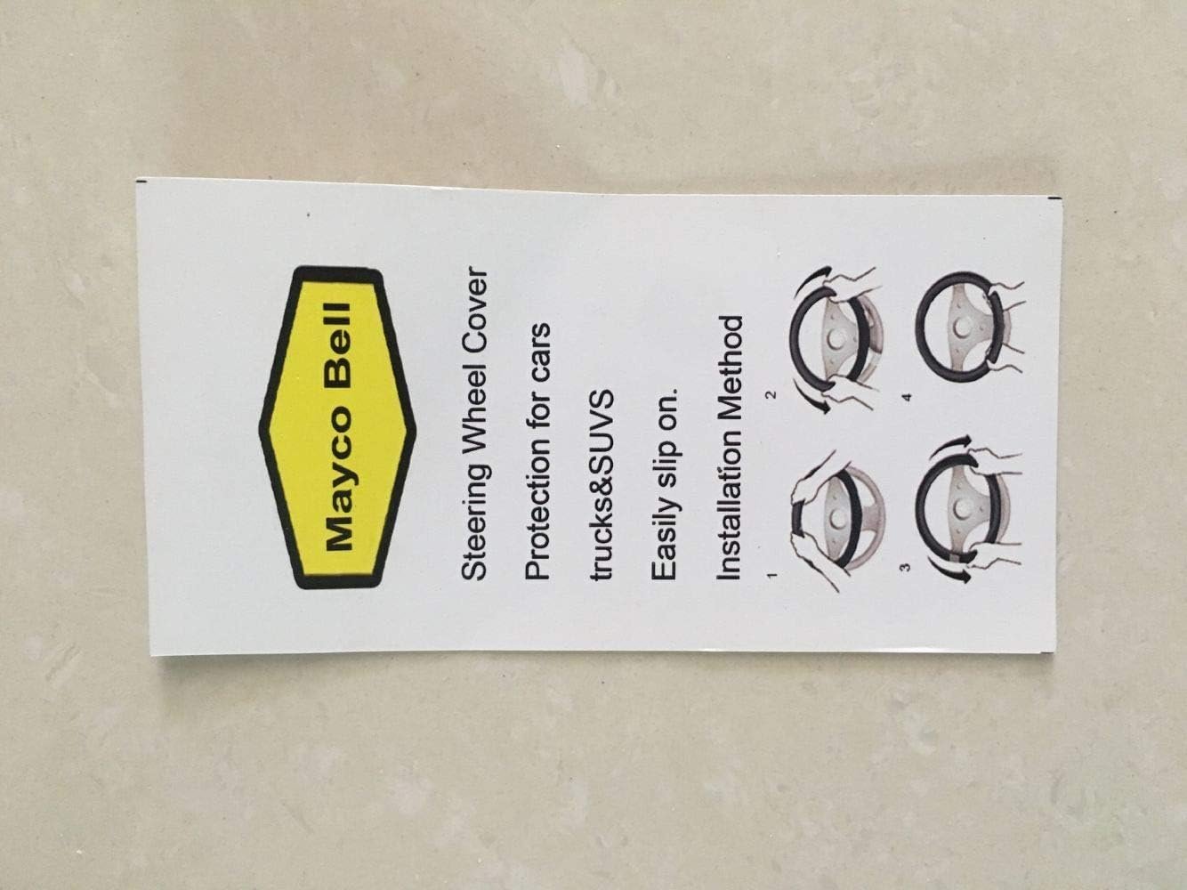 DIY Soft Leather Car Steering Wheel Cover with Needle and Thread Interior Accessories Red