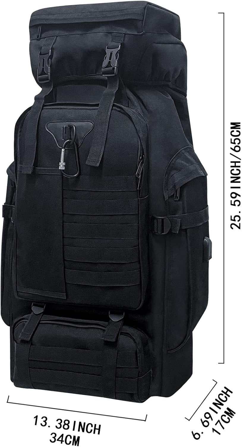 Wesoke 80L 100 liter Hiking Camping Backpack Travel MOLLE Rucksack, Military Tactical Daypacks, Large Outdoor Backpack