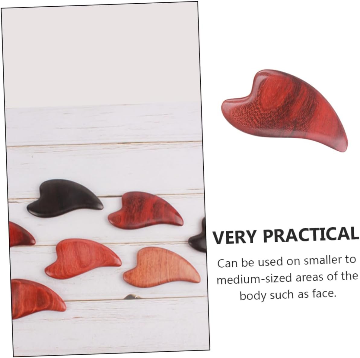 VALICLUD 1Pc Wooden Skin Massaging Board Massager for Aging Elimination Durable Comfortable Body Scraping