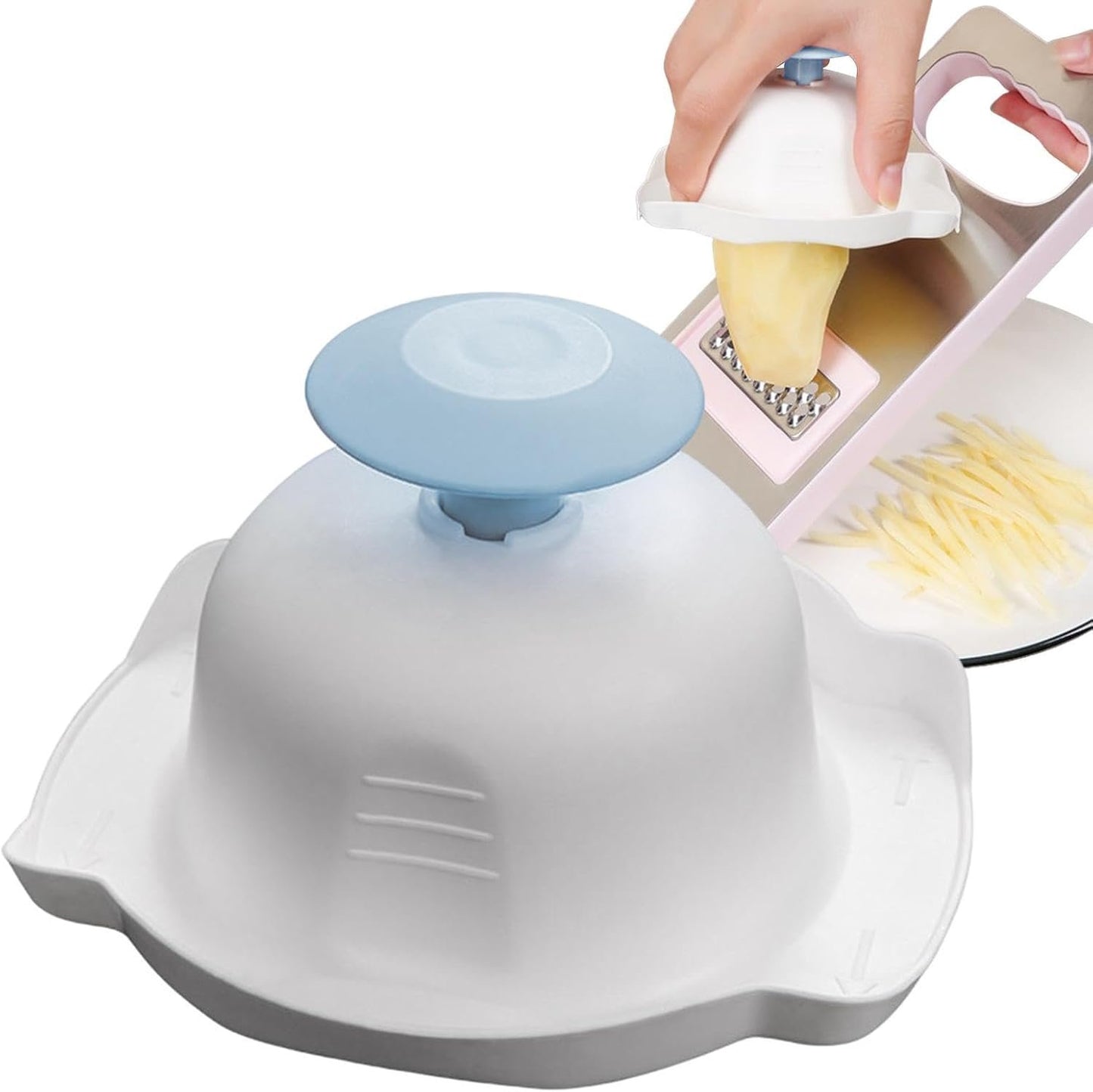 Mandoline Hand Protection, Anti-Cut Finger Grater Finger Protector Holder, Food Safety Holder for Cutting Kitchen Utensils and Gadgets