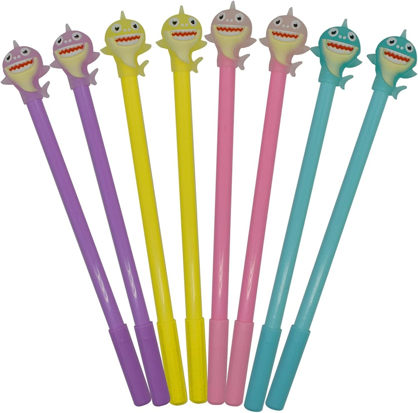 Maydahui 12PCS Cartoon Shark Gel Pen Cute Dolphin Pens Black Ink for Students Stationery School Supplies