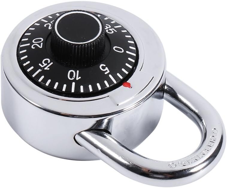 Combination Code Lock Safe Security for Luggage Suitcase Round Dial Number Padlock Zinc Alloy