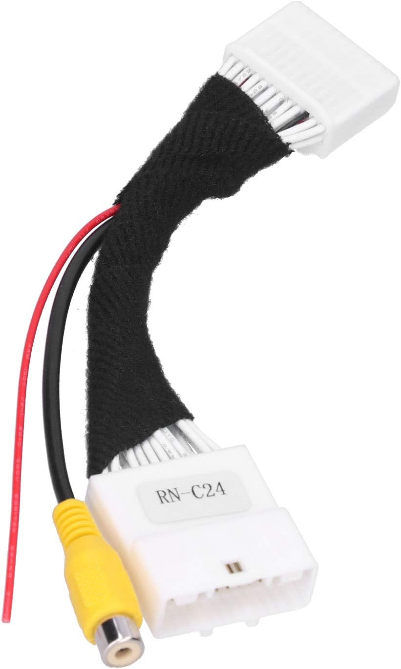 24 Pin Rear View Camera Adapter, Rearview Camera Connection Cable for RCA Adapter Suitable for Renault