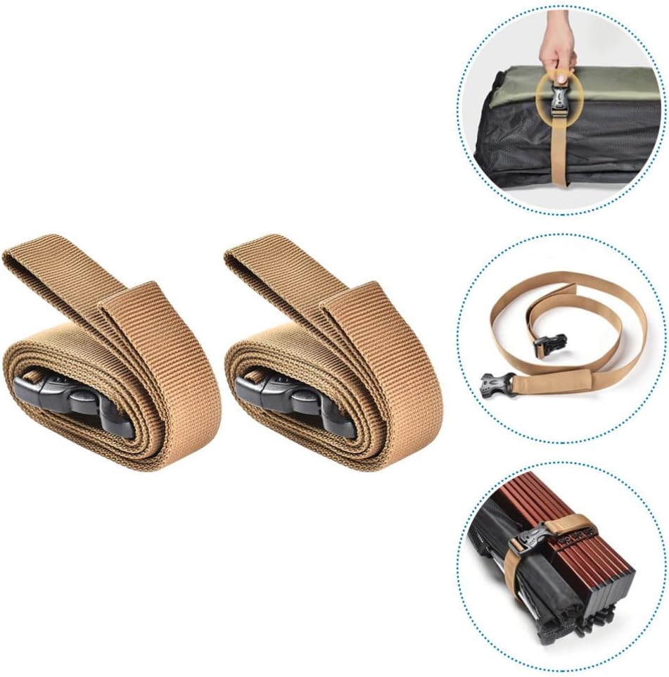 BESPORTBLE Sturdy Camping Luggage Straps Quick Release Straps for Outdoor Gear Travel Bags