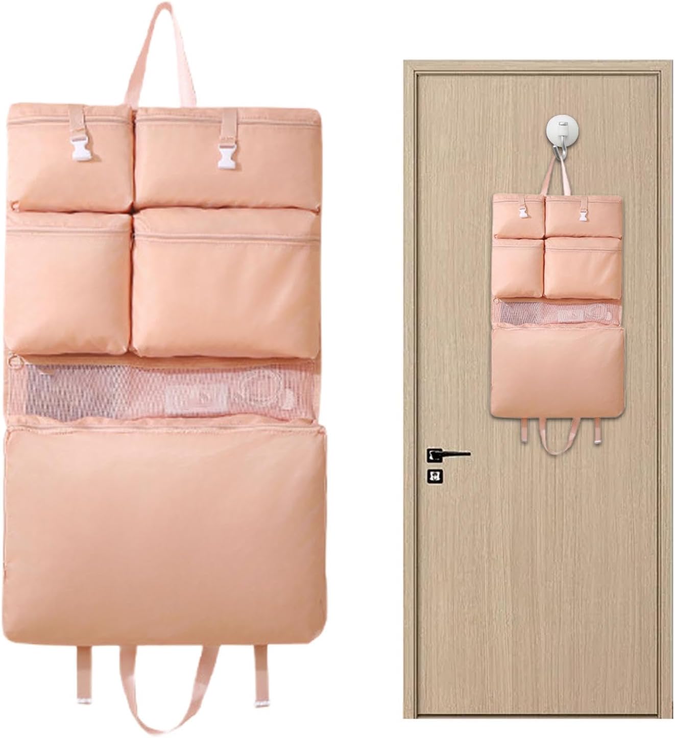 Ungtyb Travel Clothing Storage Bag, Luggage Organiser Bags, Lightweight Travel Bag, Wall Mount Organiser with Lightweight and Portable Design for Lightweight Packing and Home Organization