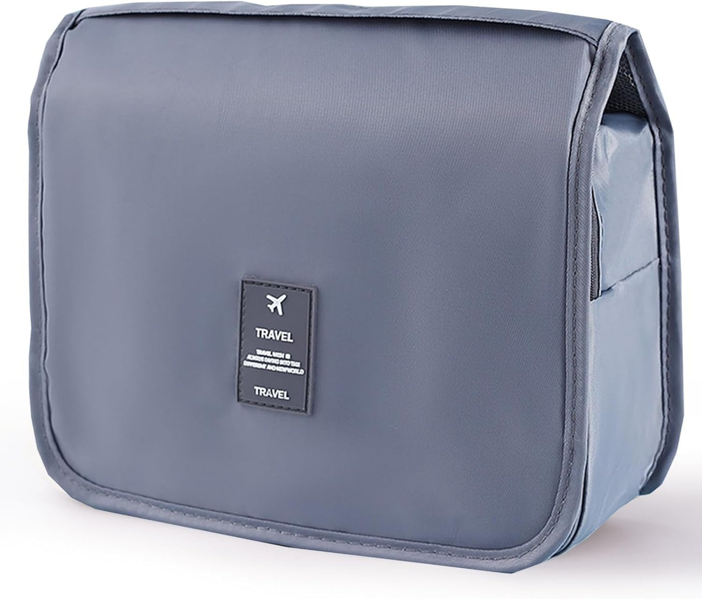 Yeegras Travel Toiletry Kit Bag for Women, Hanging Hygiene Toiletry Bag with Multi-Pockets, Toiletry Bag for Traveling Easy Clean, Travel Organizer Bag Gray, Simple