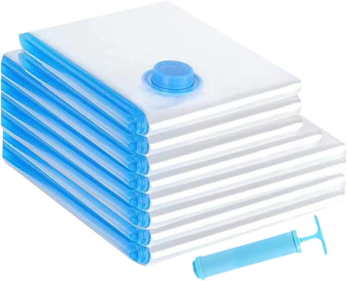 8-Pack Vacuum Storage Bags | Space-Saving Compression Bags For Clothes, Blankets, Comforters, Travel & Home Organization | Waterproof, Airtight Sealed Packing Bags For Suitcases & Storage Bins