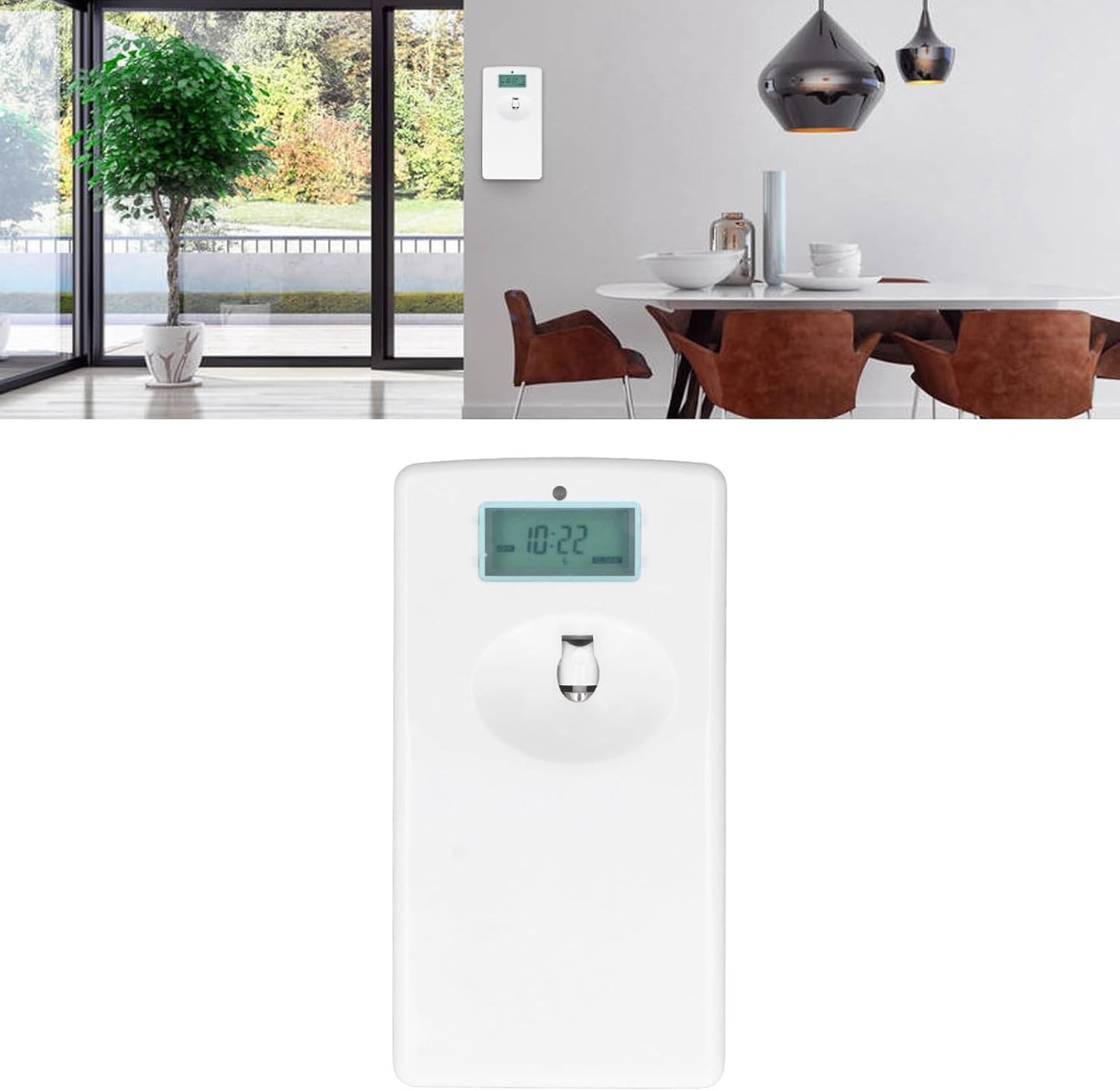 Automatic Perfume dispensers Wall Mounted Aromatherapy Diffuser with Working Time and LED Display for Home Office Bathroom Hotel KTV