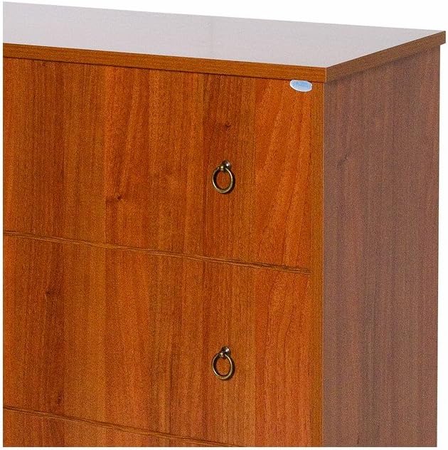 WEBMARKETPOINT Folding Orthopaedic Bed Base Cabinet Antique Walnut Colour H.100 x 85 x 36 cm