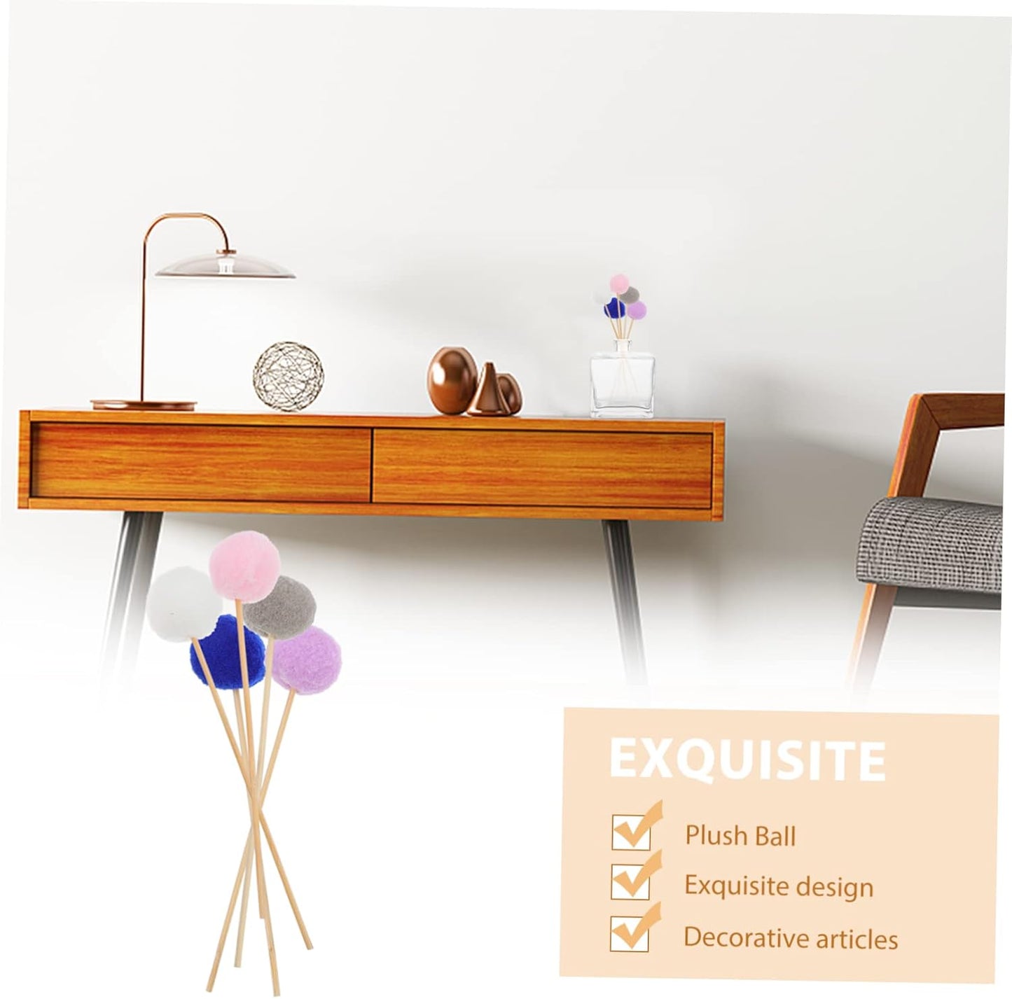 Generic Fragrance Scented Diffuser 15pcs Essential Diffuser Sticks Air Freshener Sticks for Aromatherapy Control Volatile Speed Random Color