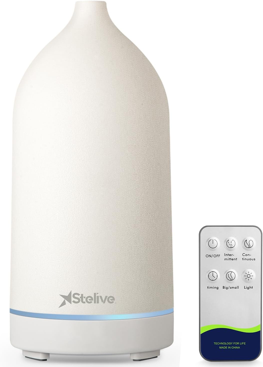 Stelive Essential Oil Diffuser, Ultrasonic Aromatherapy Diffuser 200ML, Aroma Diffuser with 7 Colours LED Night Lights, humidifying Benefits, for a Relaxing and Aromatic Atmosphere at Home or Office