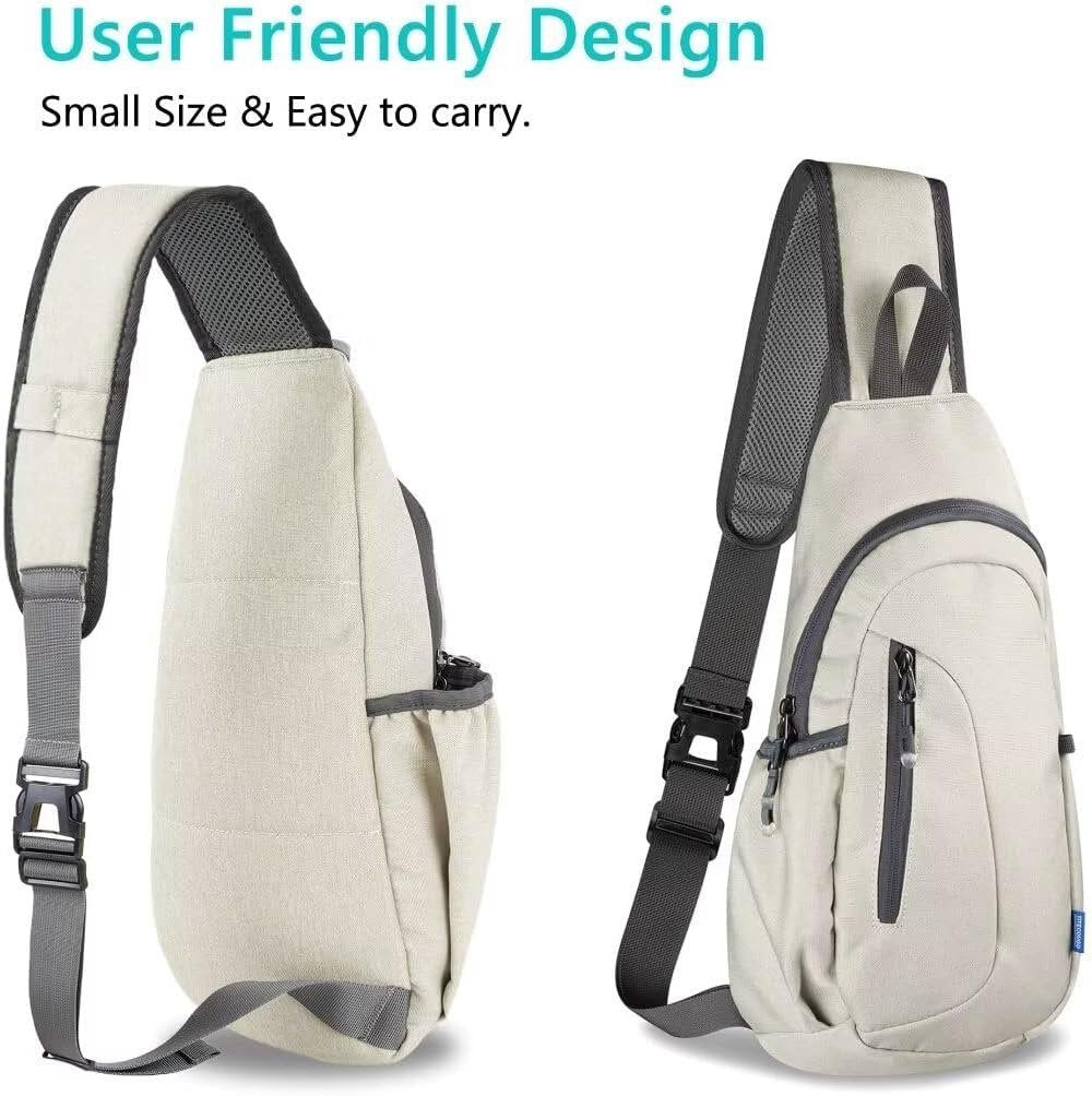 TITECOUGO Small Sling Bag Lightweight Crossbody Backpack for Men Women Shoulder Bag for Outdoor Sports