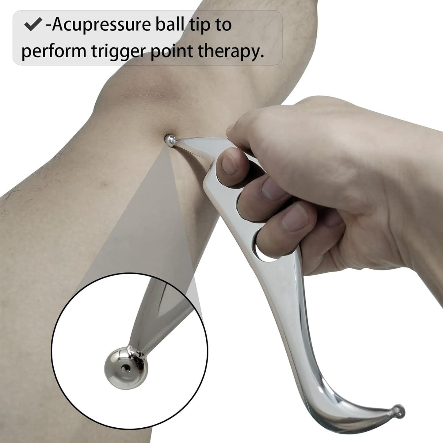 GYX COELE Stainless Steel Muscle Scraper Massage Tool,Soft Tissue Physical Therapy Muscle Blade, IASTM Tools, deep Tissue Scraping for myofascial Release(Big S shape)