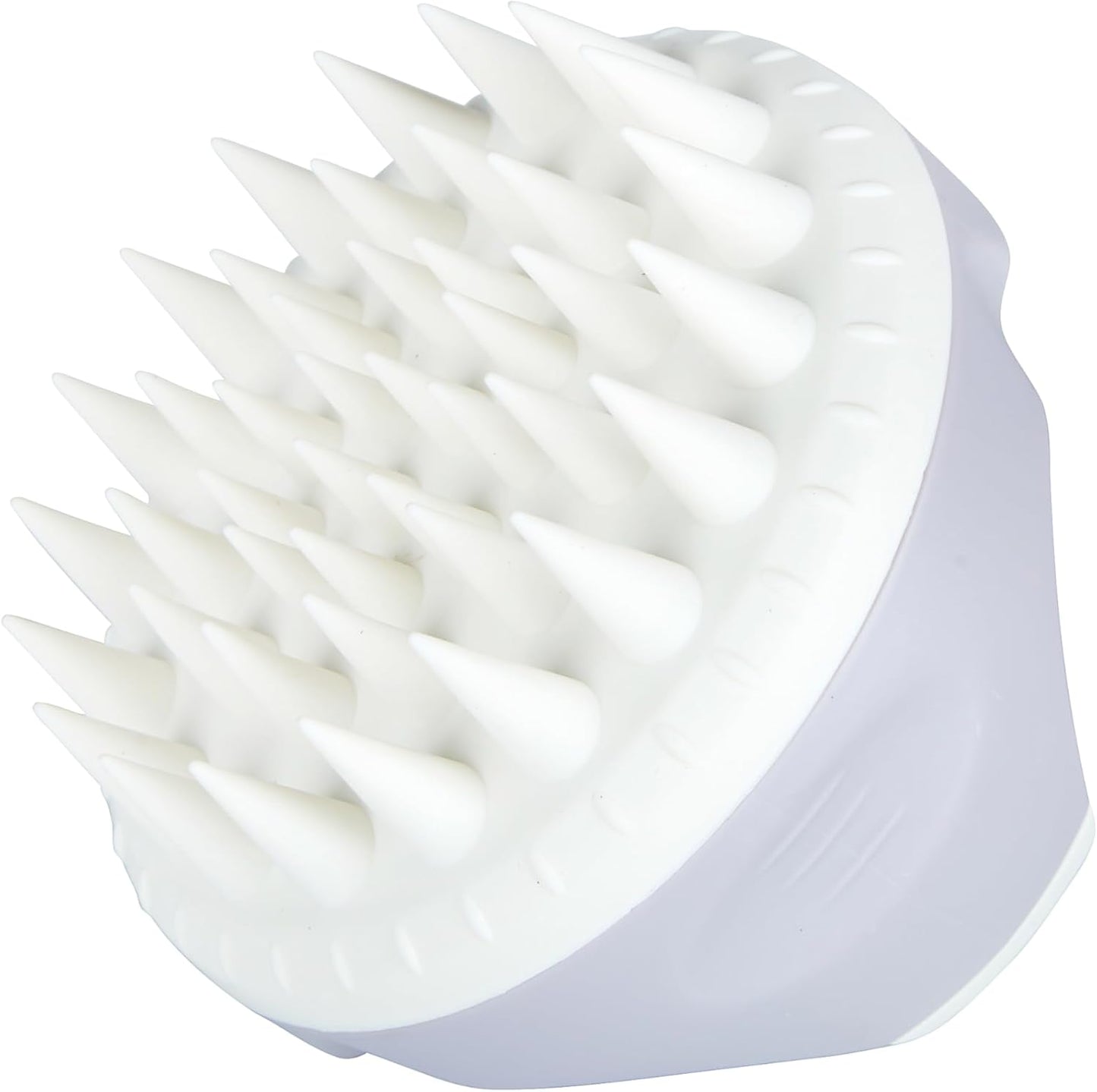 Ba Tools Scalp Massager Shampoo Brush with Soft Silicone Bristles for Scalp Care, Shower Hair Scalp Scrubber Exfoliator for Dandruff Removal and Hair Growth, Wet & Dry for Men, Women and Kids (White)