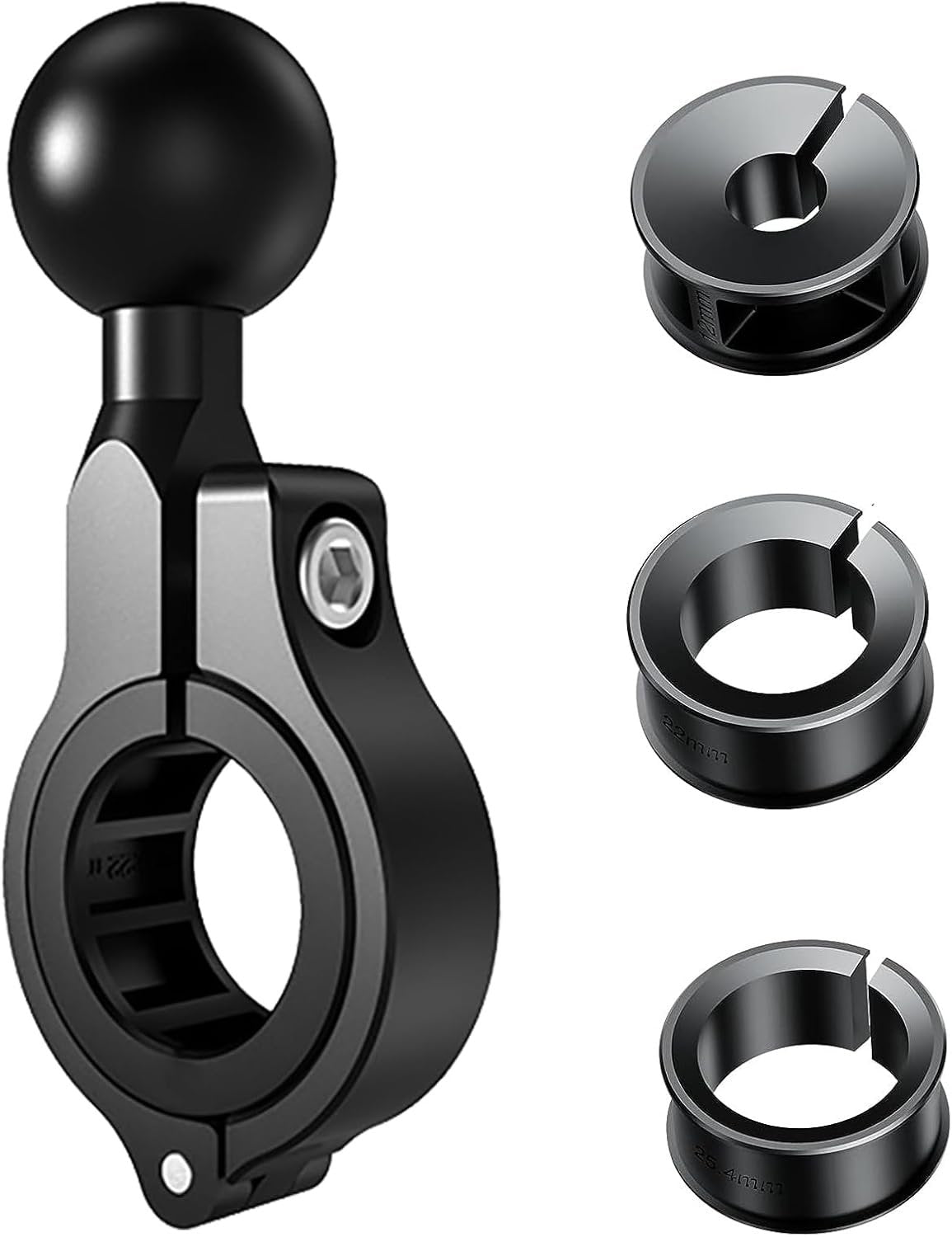 Aluminium 1" Handlebar Ball Adapters Compatible with Ram/iMESTOU Phone Mounts with 1" Ball Sockets