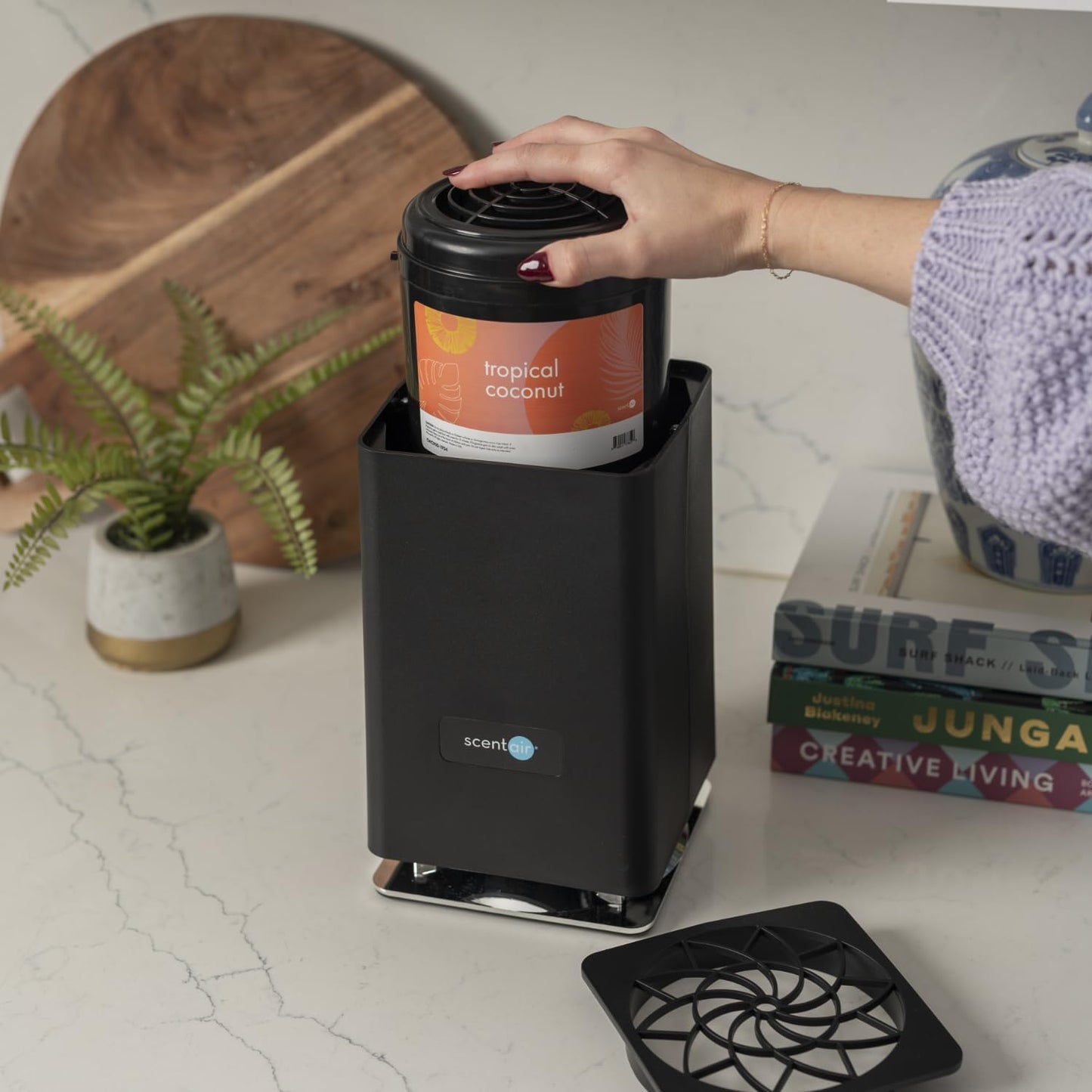 Whisper Home | Diffuser Machine, Scents up to 800 Sq. Ft Room, Compatible with Alexa & Google, WiFi & Bluetooth Enabled, Cartridge Sold Separately, Black