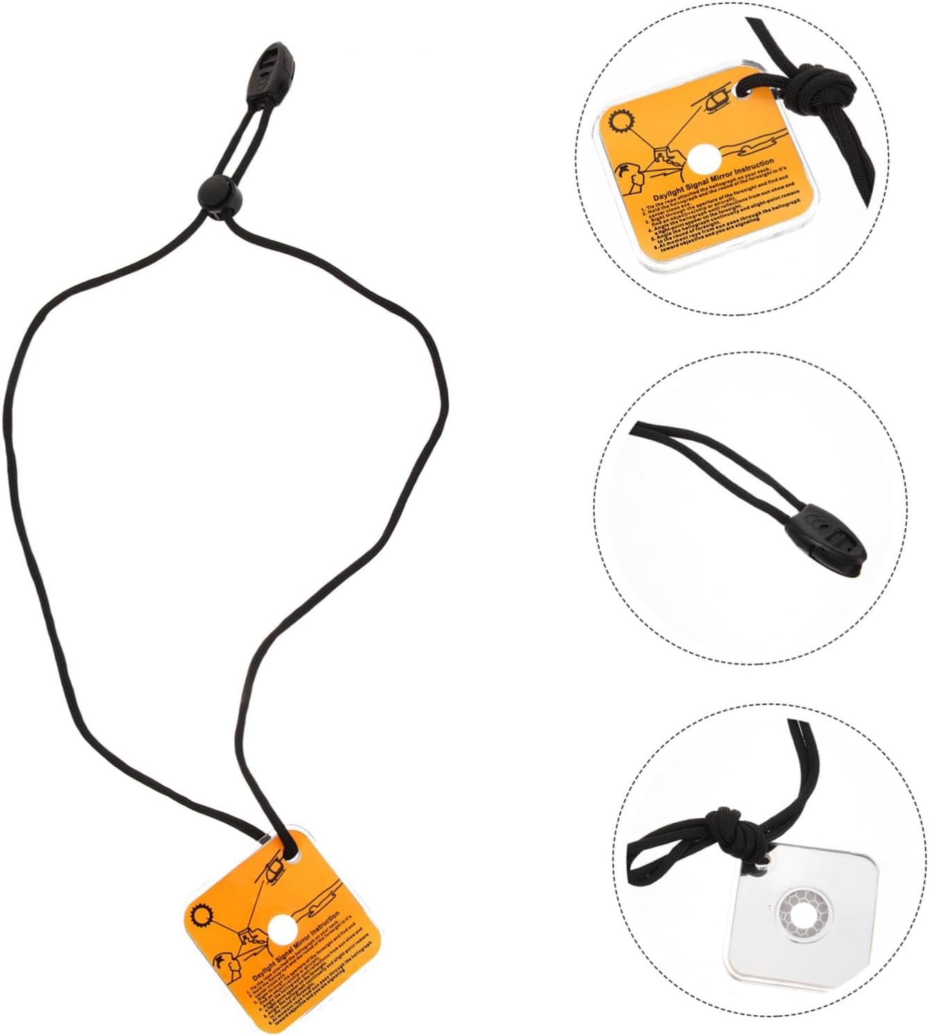 Gogogmee Reflective Signaling Mirror Made of Acrylic Compact Portable for Outdoor Use Survival Gear