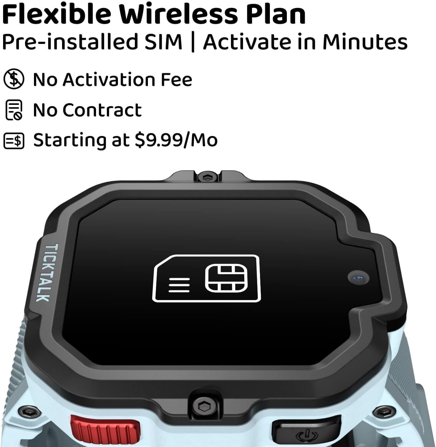 TickTalk5 Cellular Kids Smart Watch with GPS Tracker & Video Calling - Smart Watch for Kids with Parent Apps, SOS & 911 Calling, Real-Time Location Tracking, DND Mode & More - Smart Watch for Kids 3+