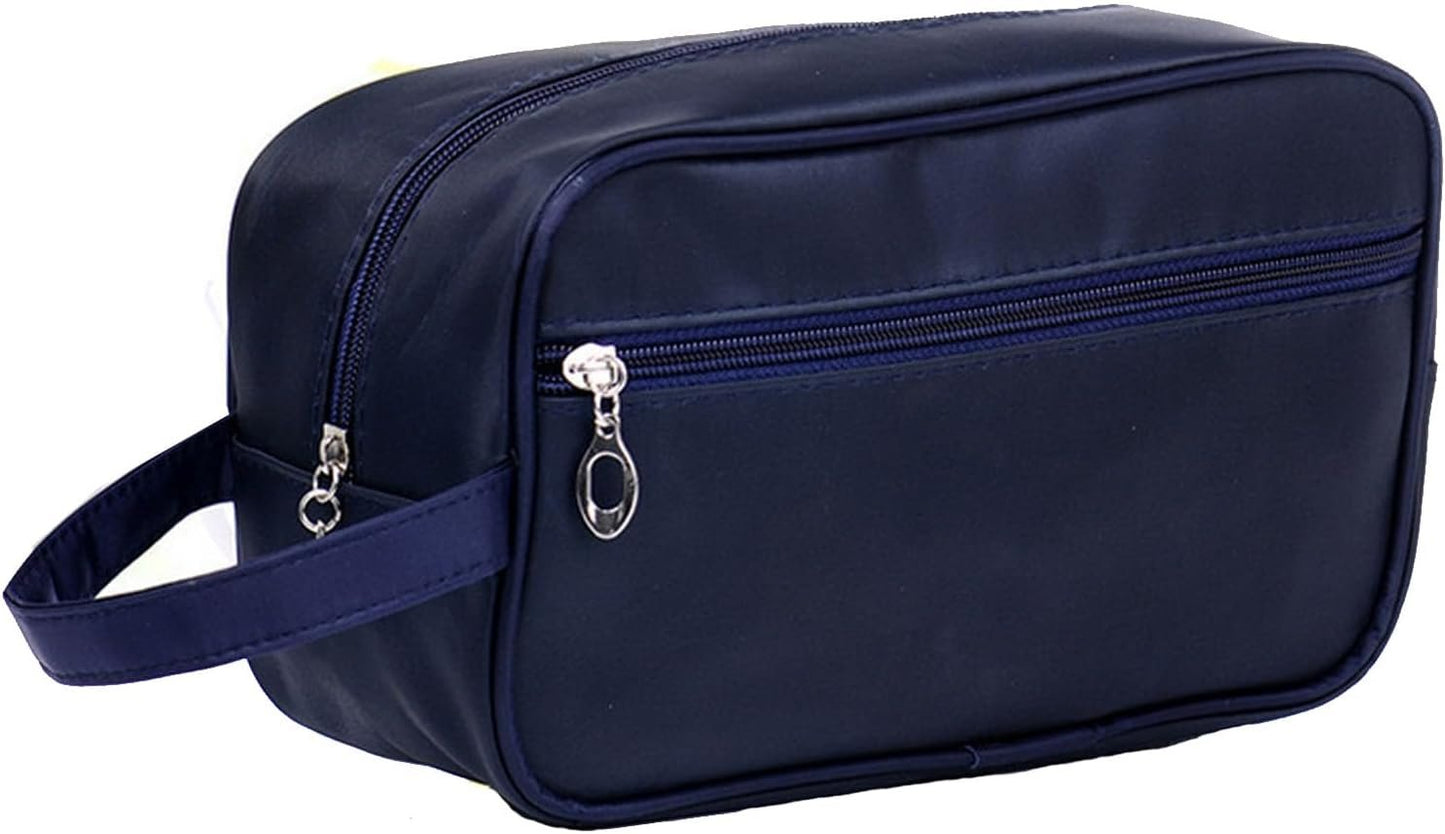Toiletry Bag for Men, Veyarien Portable Travel Wash Bags, Water-Resistant Shaving Bag Gym Shower Bathroom Bag Dopp Kit Make Up Bag Toiletries Accessories Organizer (Navy Blue)