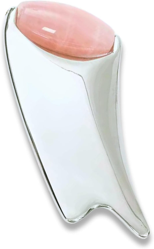 2-in-1 Gua Sha & Jade Roller Face Massager, Anti-Aging Facial Tool for Lifting, Wrinkle Reduction, Skin Rejuvenation, Puffiness Relief, and Glowing Skin – Gua Sha Massage for a Youthful Look