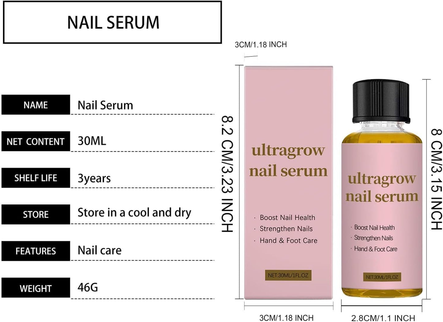 Nail Strengthening Oil - Nail Nutritionist - Growth Cuticle Oil and Strengthening Repair for Women and Girls Daily Care Salon Home