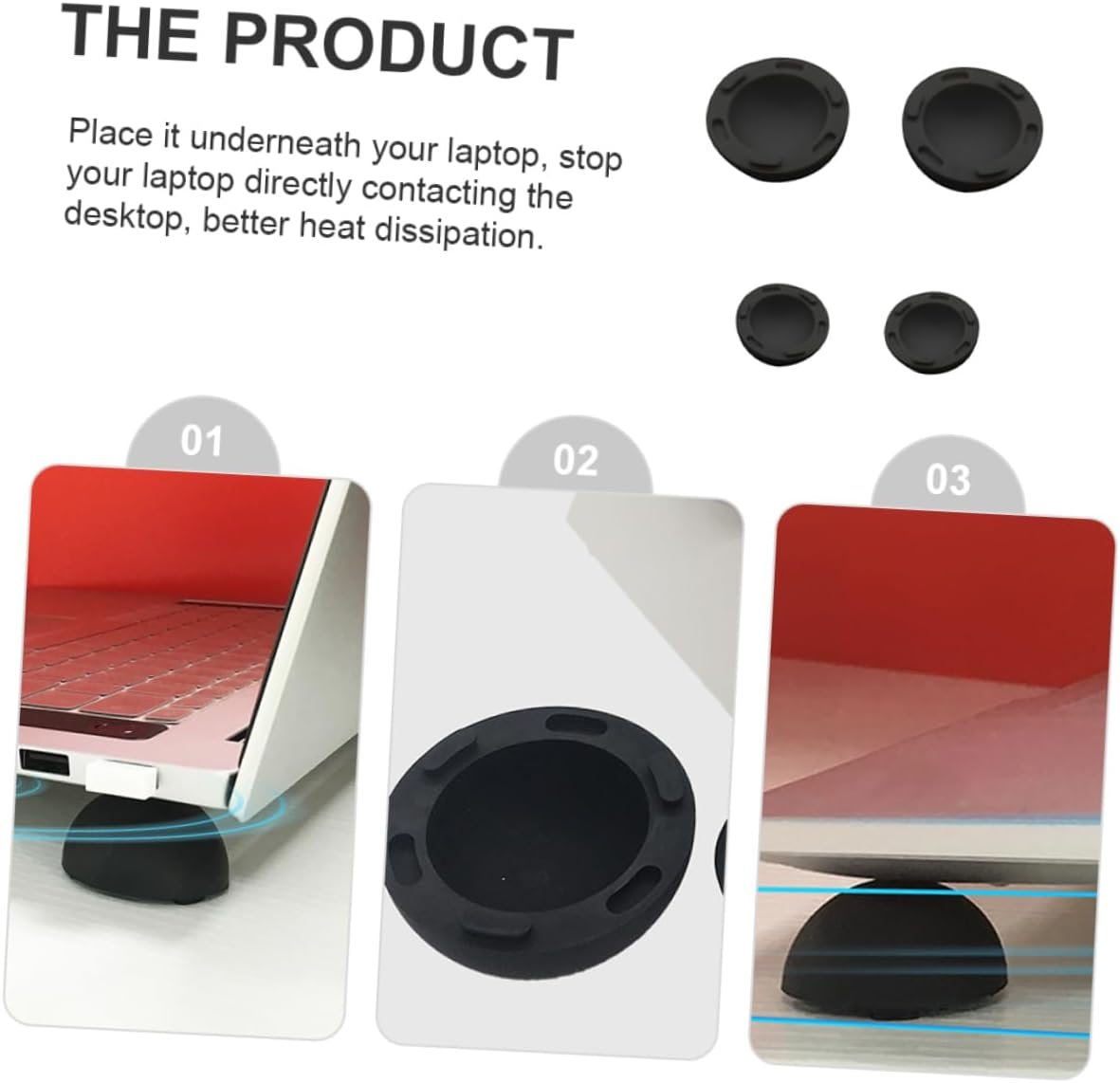 DOITOOL Mini Laptop Riser Bed Laptop Cooling Stand Small Notebook Airflow Stand