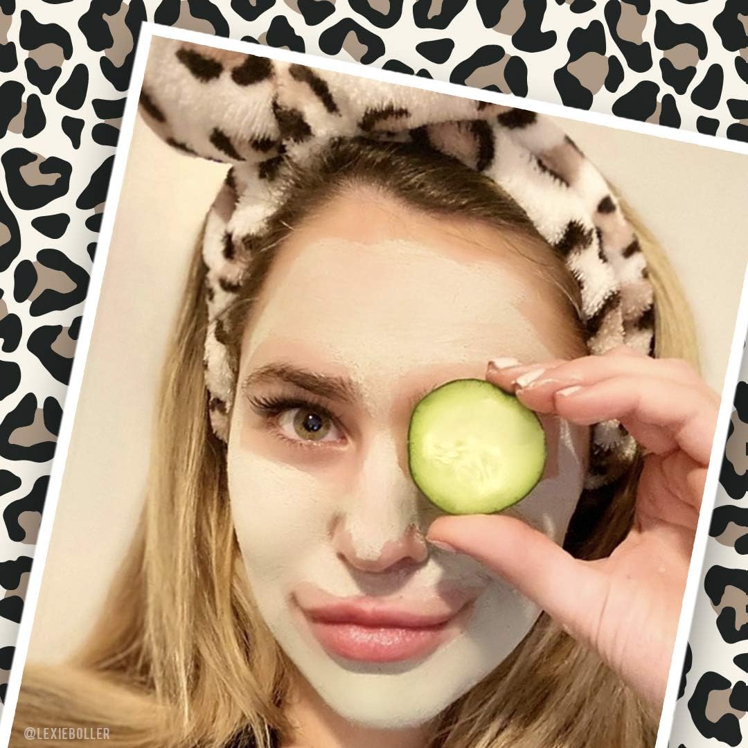 The Vintage Cosmetic Company Peggy Make-up Vintage Headband Hold Back Hair Soft and Comfy Leopard Print