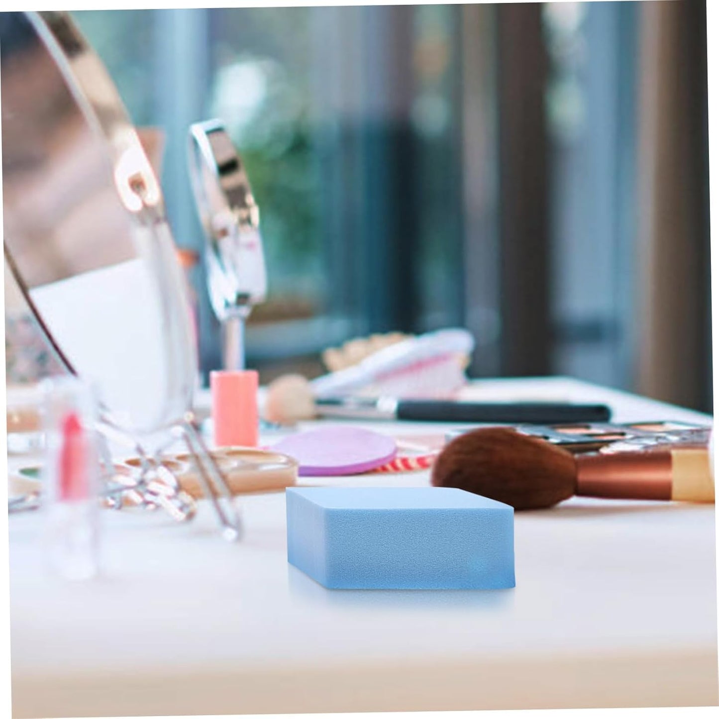 DEARMAMY 12Pezzi Soffietti Portatili Puff Per Fondotinta Multifunzionali Romboidale Accessori Per Makeup Utilizzabili e Umido