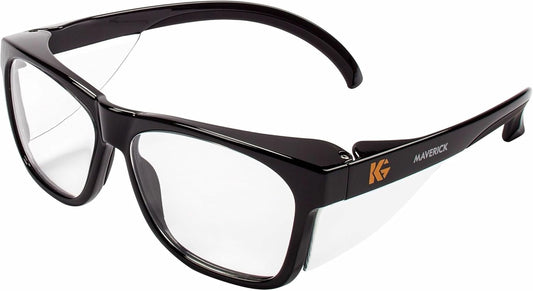KleenGuardâ„¢ V30 Maverick Eye Protection (49309), with KleenVisionâ„¢ Anti-Fog Coating, Clear Lenses, Black Frame (Qty 1), Clear Lenses/Black Frame