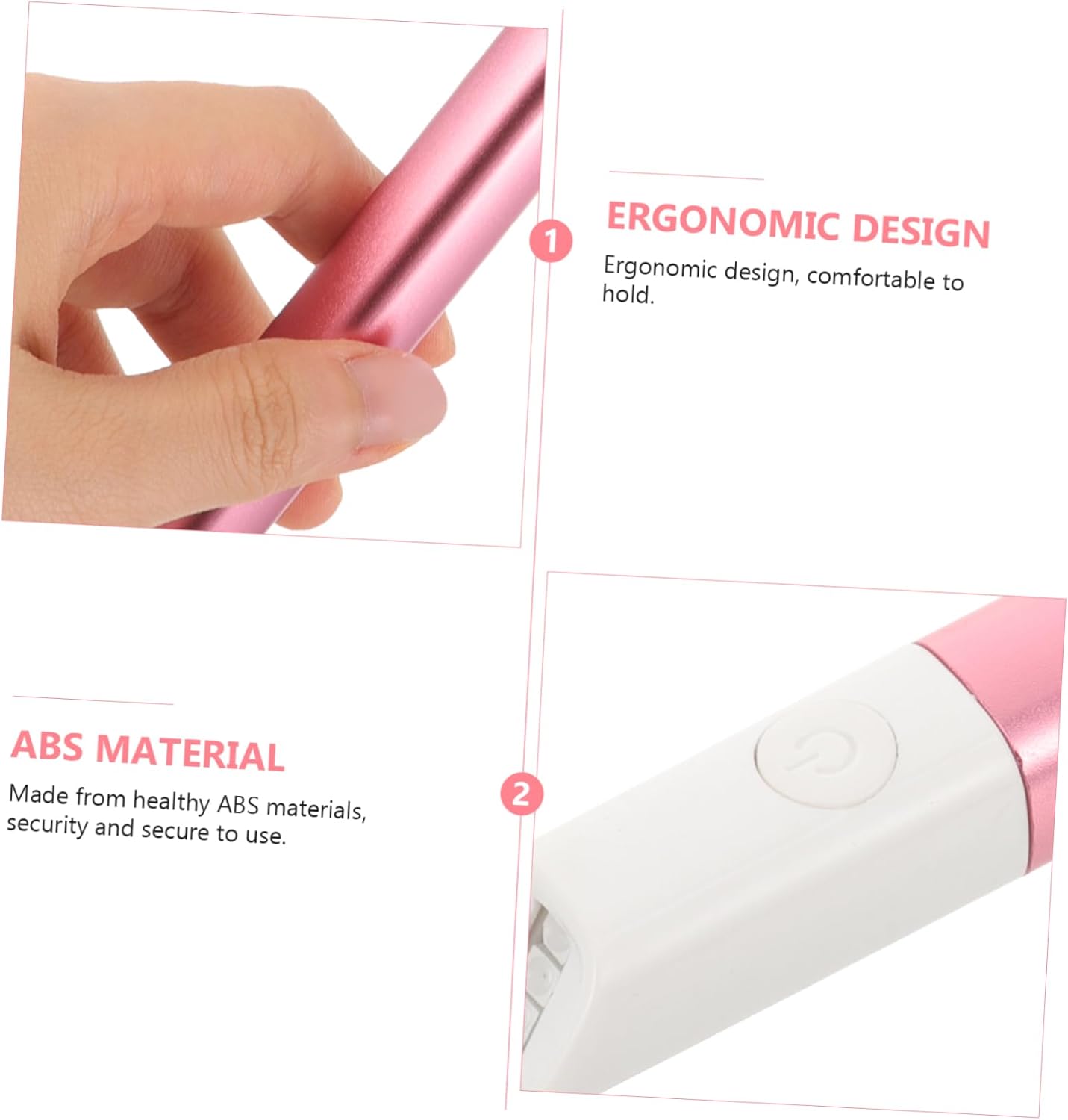 HAPINARY LED Face Care Pen Red Blue for Facial Skin Care Therapy Device for Skincare