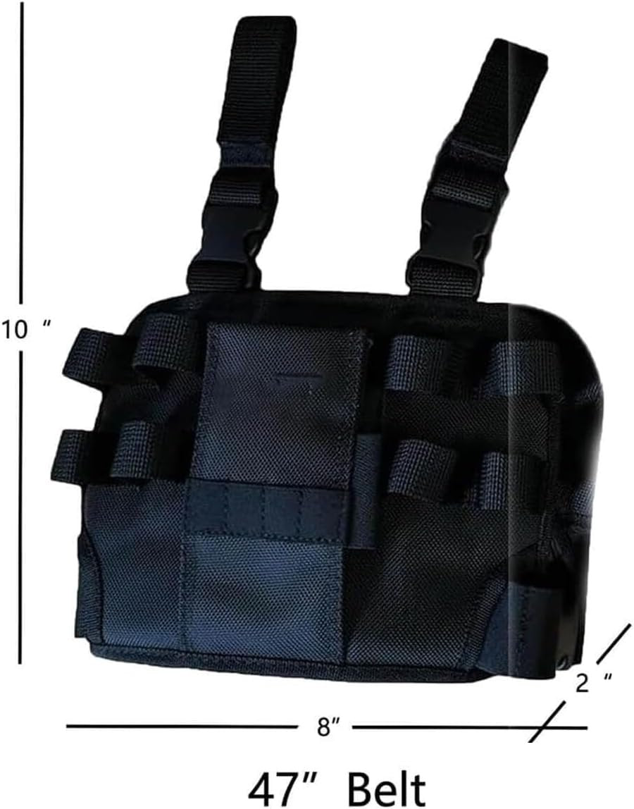 Tool Pouch,Repair tool kit, Multi-Tool Electrician Pouch with Leg Tools Belt, Tactical Work Bag for Electricians, Repairmen, HVAC Techs – Durable Black Pouchs with Belt Clip (1Pc)