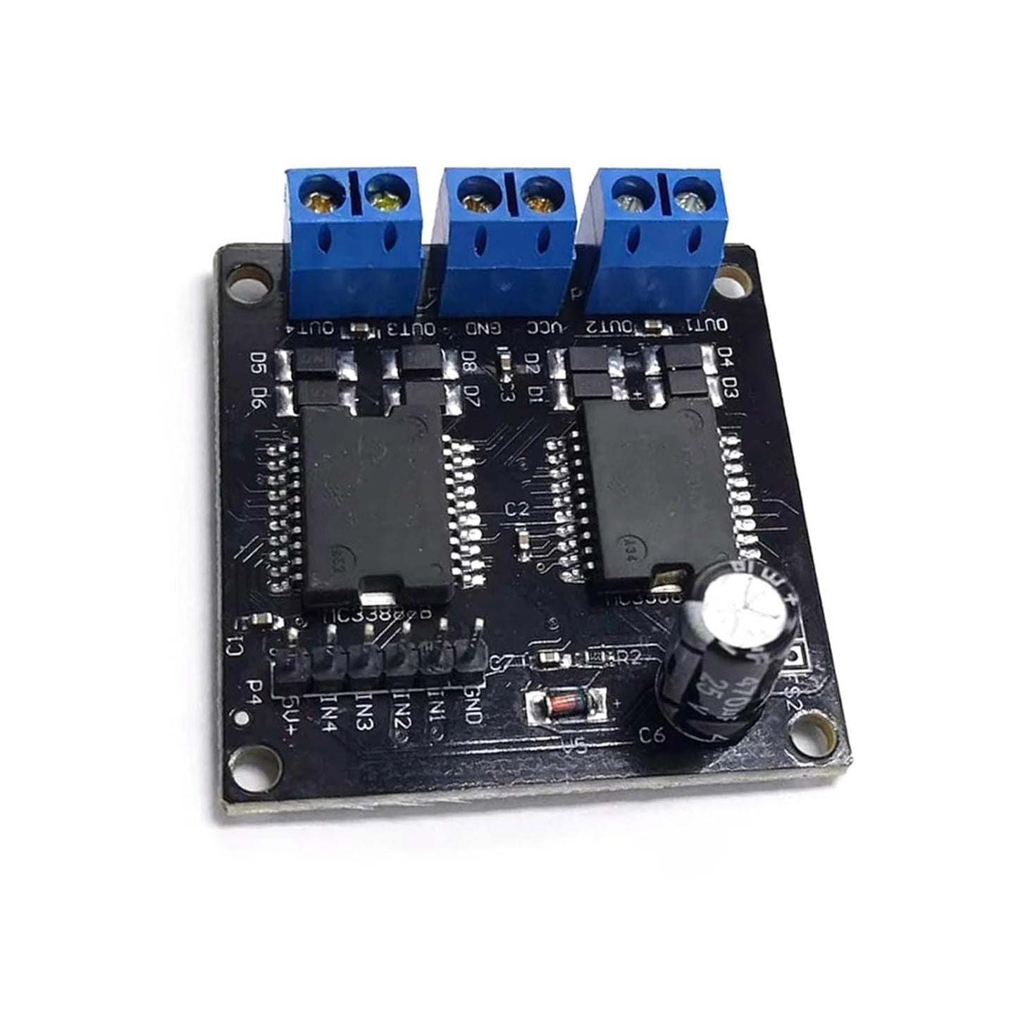 MC33886 Motor Driver Module 5A Stepper Motor Module 4 Way Outputs Motor Driver for Industrial Automation Home Robotics